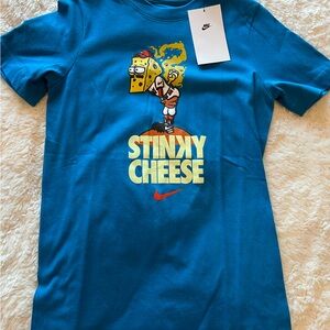 Nike Kids Blue 'Stinky Cheese' Graphic Tee